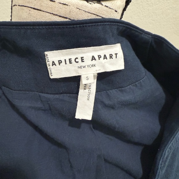 New With Tags Apiece Apart Navy Cotton Blazer Jacket - Picture 11 of 12
